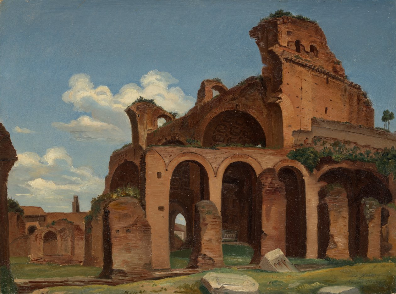 Bazylika Konstantyna w Rzymie, 1830 r. autorstwa Michael Neher