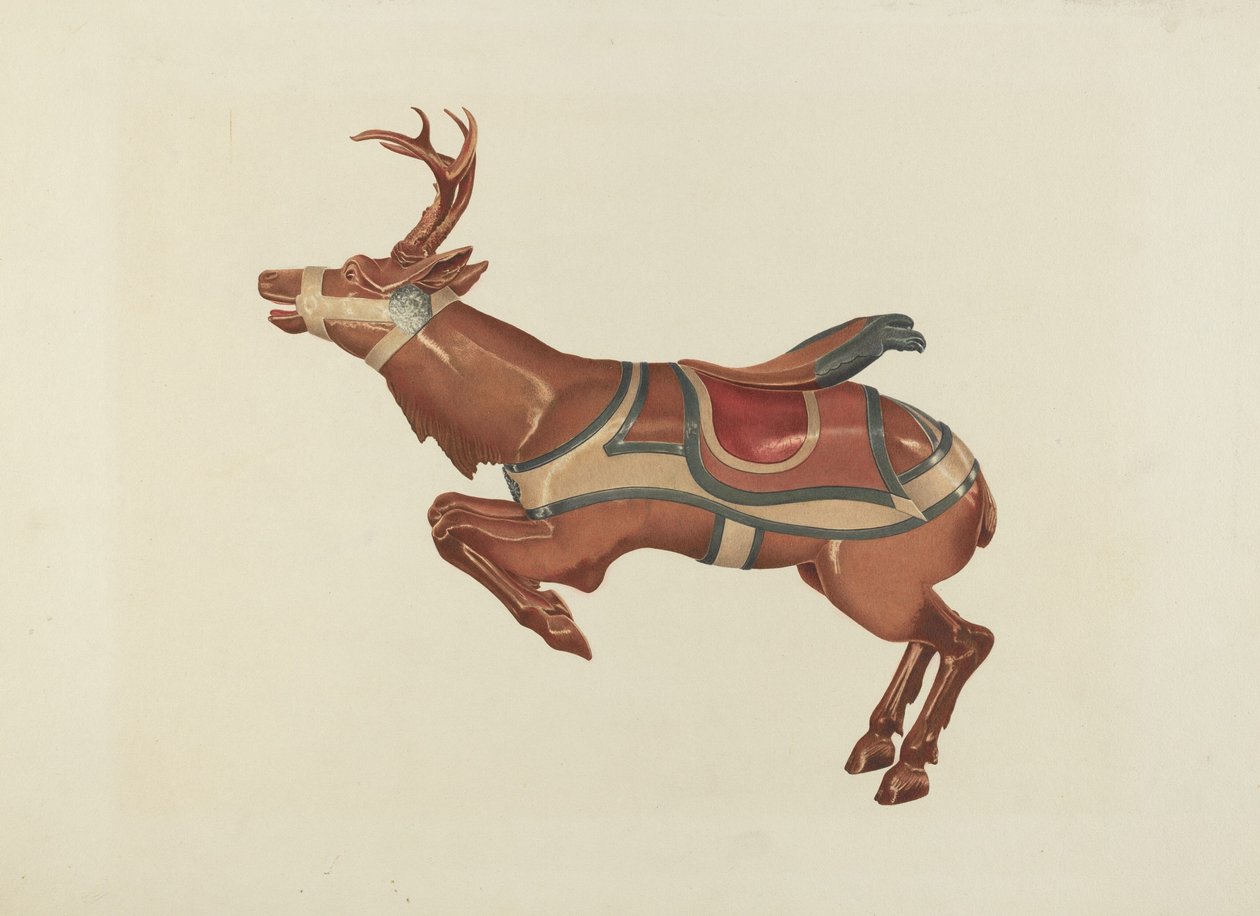 renifer karuzela 1939. autorstwa Michael Riccitelli
