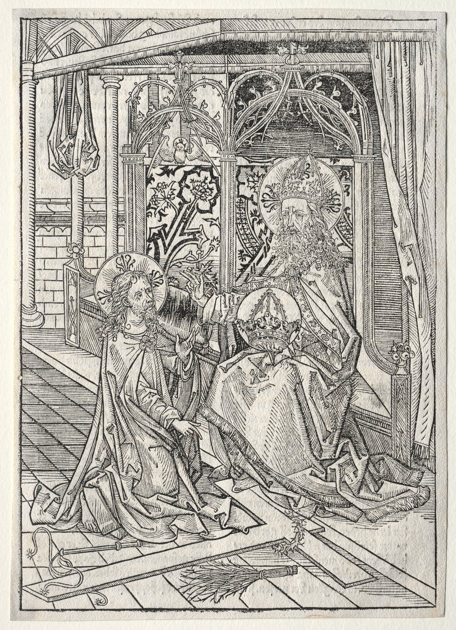 Skarbnik: Trójca, 1491. autorstwa Michael Wolgemut