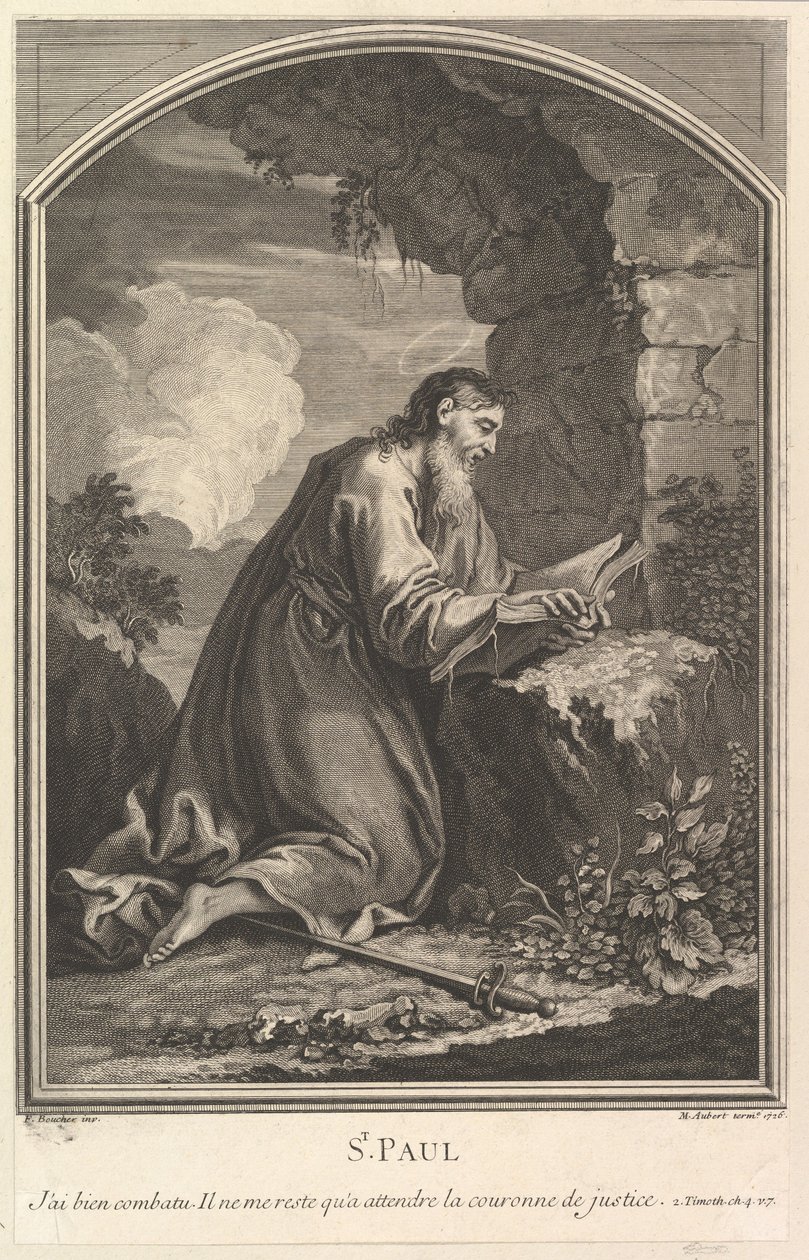 Św. Paweł, 1726. autorstwa Michel Aubert