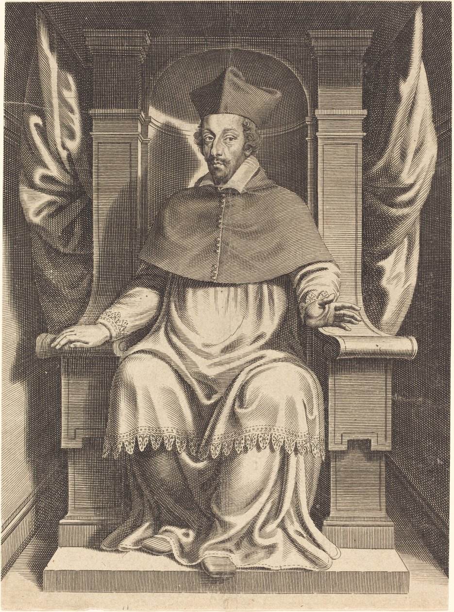 Armand Jean du Plessis, kardynał Richelieu autorstwa Michel Lasne