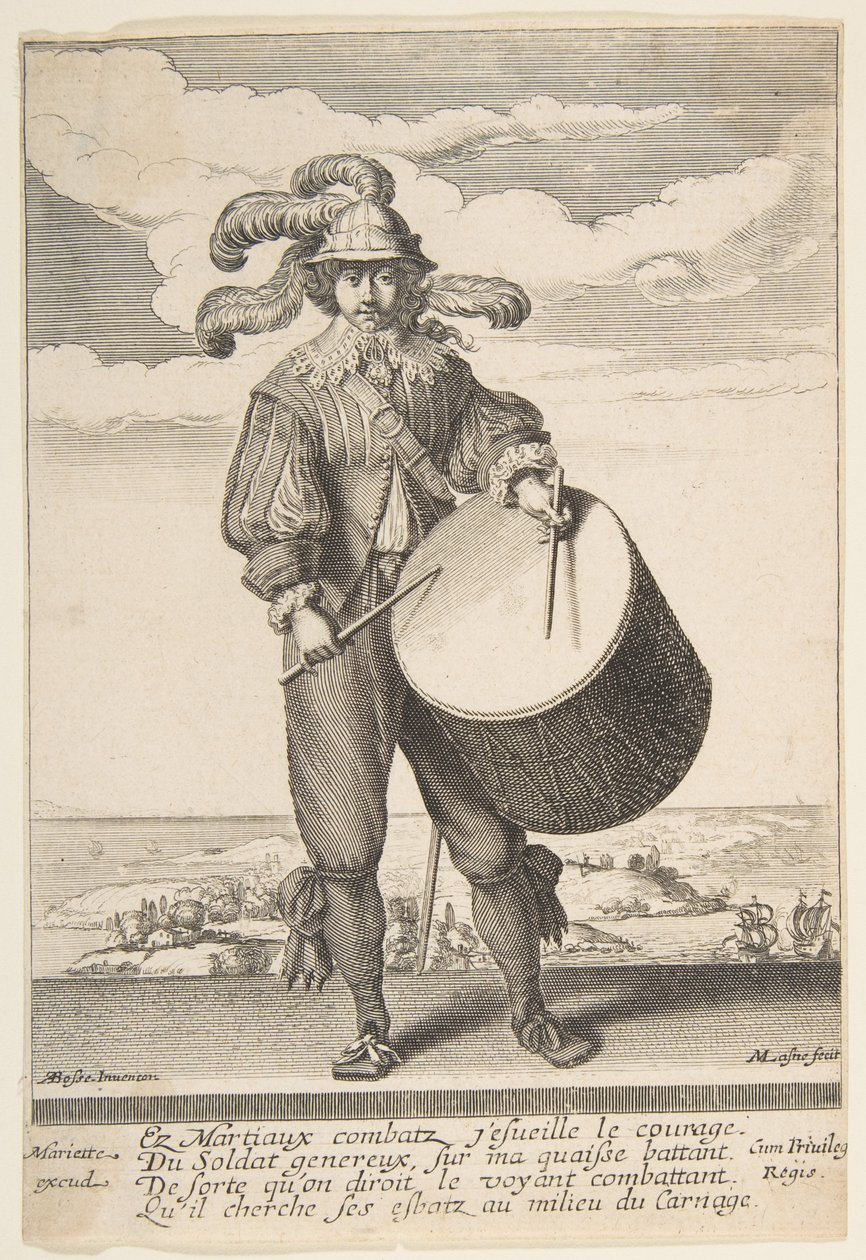 Perkusista, 1620-1667. autorstwa Michel Lasne