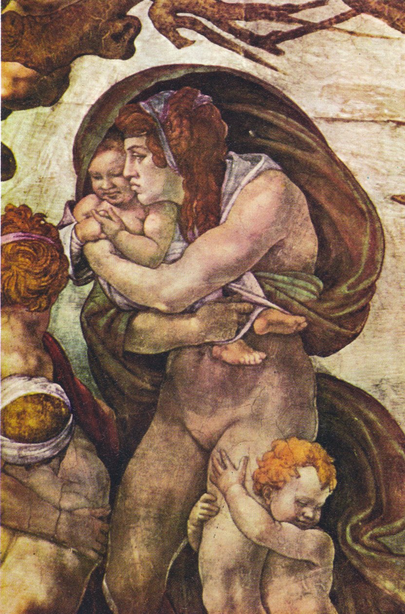 Potop, detal autorstwa Michelangelo Merisi Caravaggio
