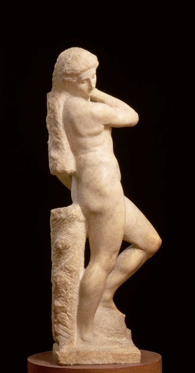 Apollo, lub Dawid, ok. 1530 (marmur) (patrz także 79842 i 230332) autorstwa Michelangelo Buonarroti