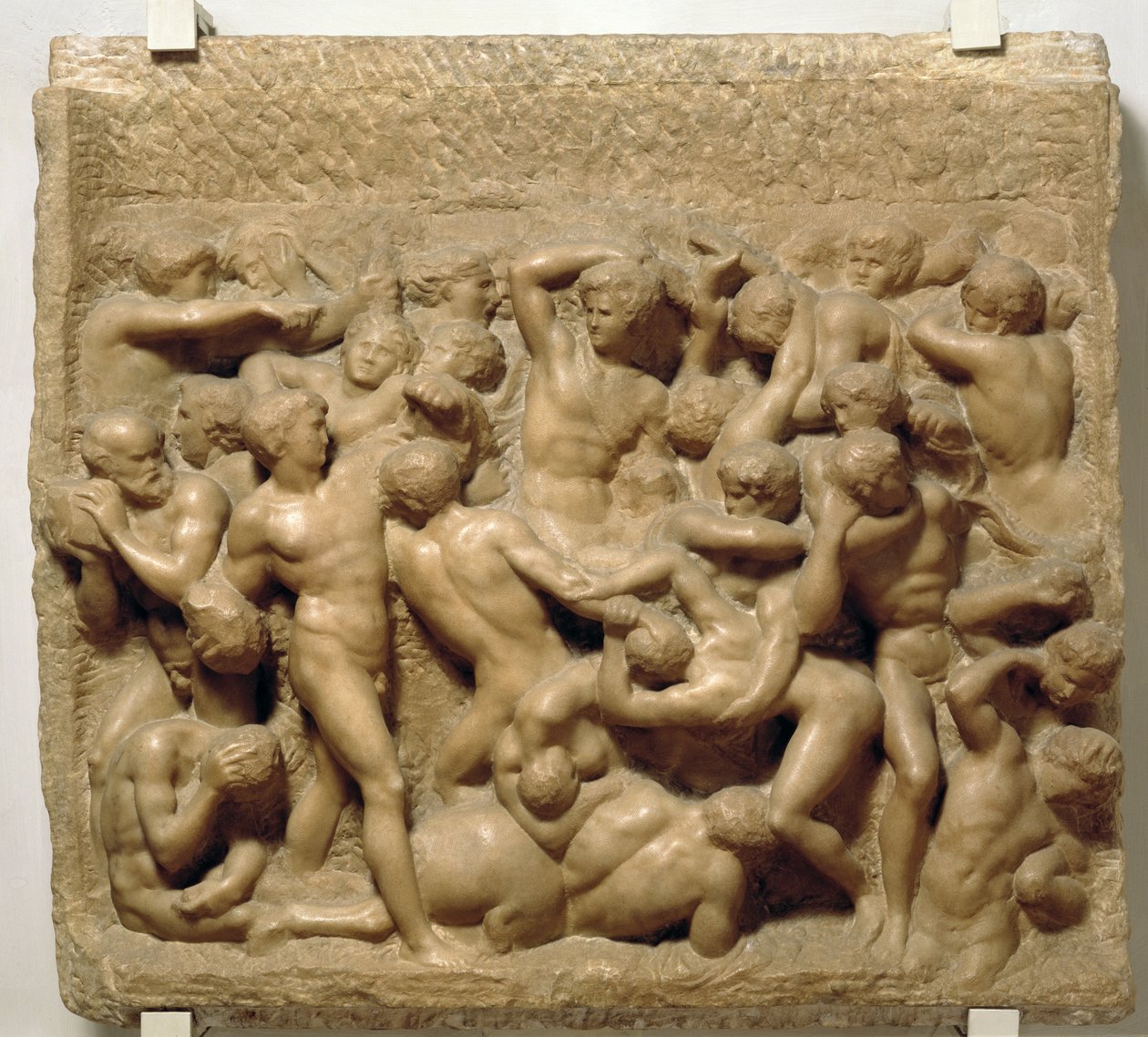 Bitwa centaurów (marmur) autorstwa Michelangelo Buonarroti