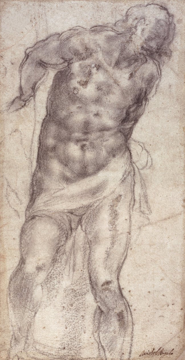 Badanie figury autorstwa Michelangelo Buonarroti