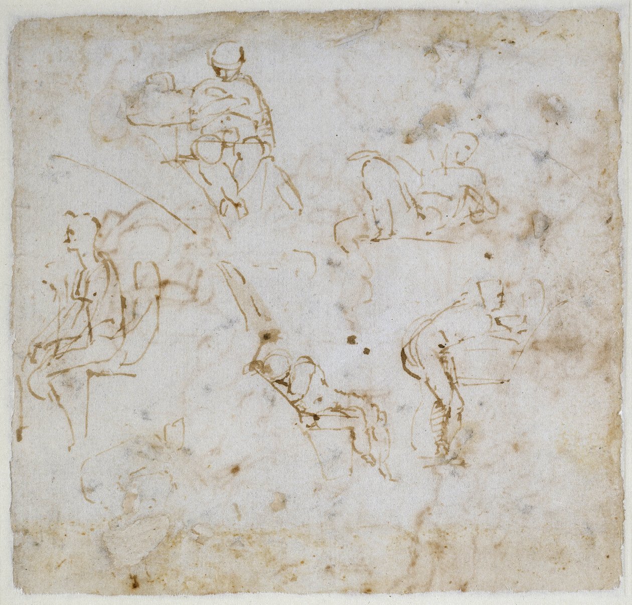 Studium rysunku, c.1511 autorstwa Michelangelo Buonarroti