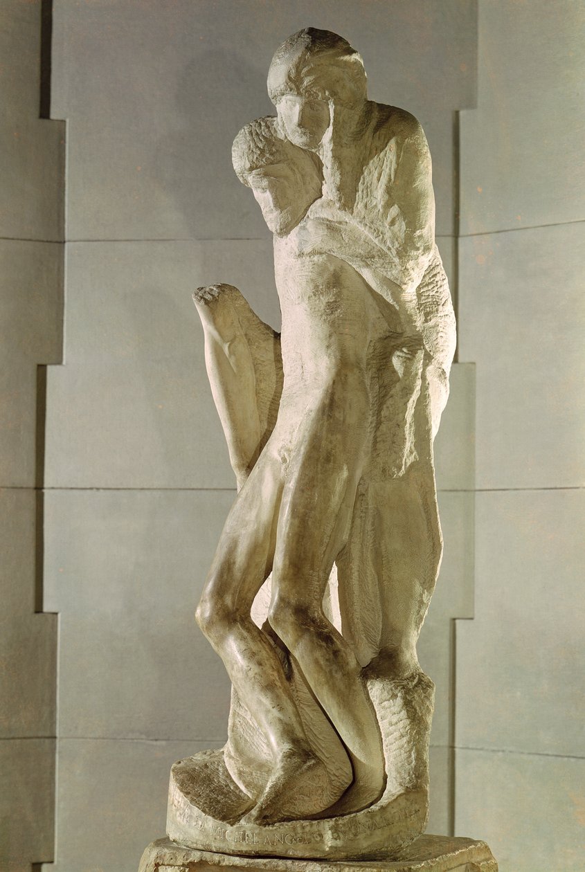 Rondanini Pieta, 1564 (marmur) (patrz także 121822) autorstwa Michelangelo Buonarroti