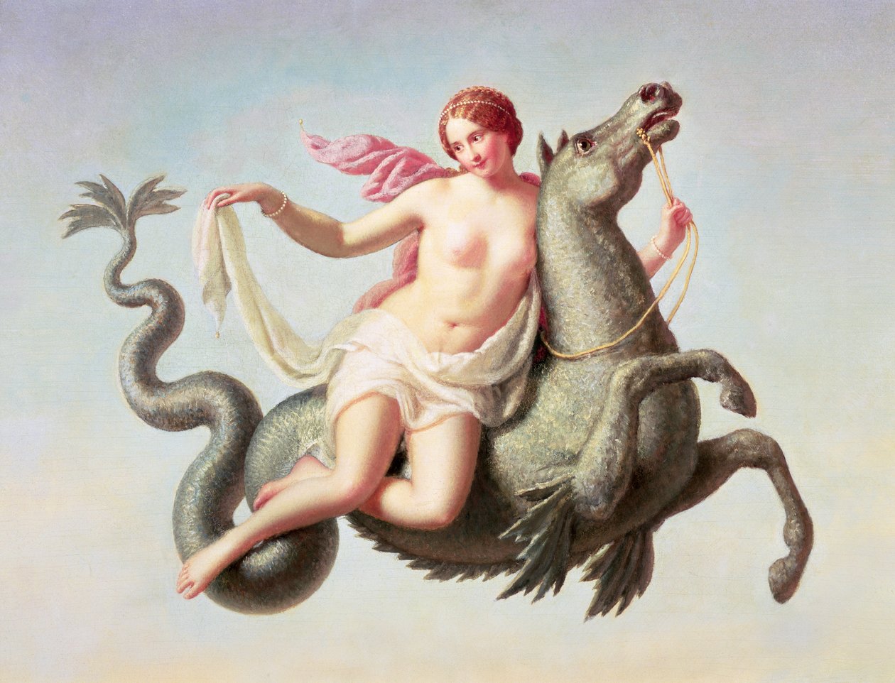 Ucieczka Galatei (panel) autorstwa Michelangelo Maestri