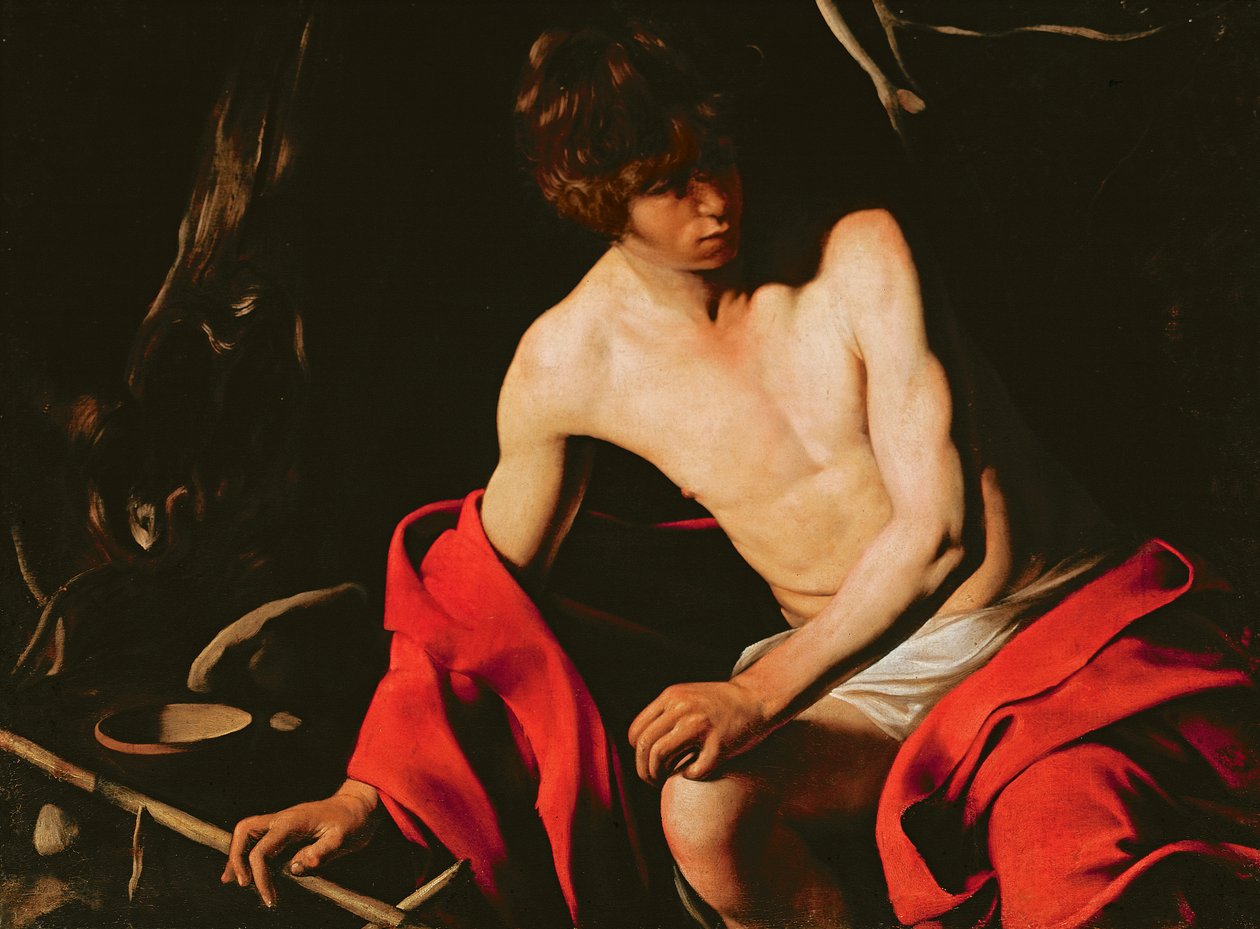 سینټ جان دی بپټیسټ، c.1598-99 پولی autorstwa Michelangelo Merisi Caravaggio