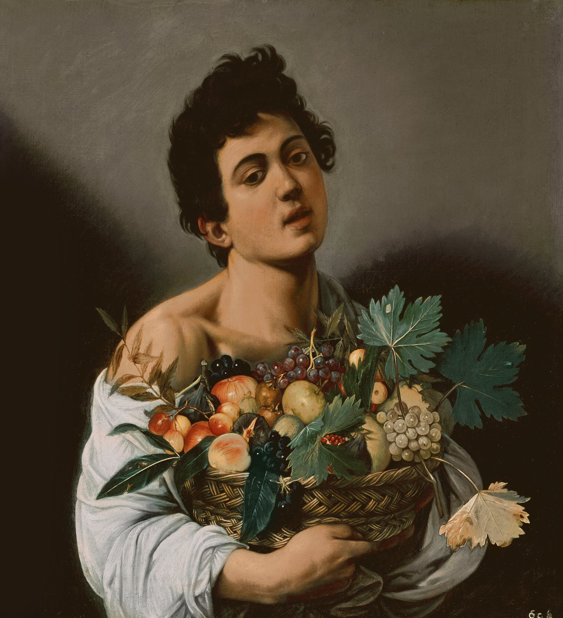Жимсний сагстай залуучууд, 1594 (дэлгэрэнгүй 104940)поли autorstwa Michelangelo Merisi Caravaggio