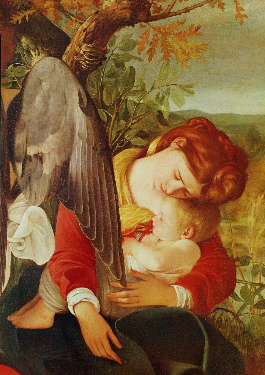 Spoczywaj w locie do Egiptu, ok. 1603 (szczegóły) autorstwa Michelangelo Merisi Caravaggio