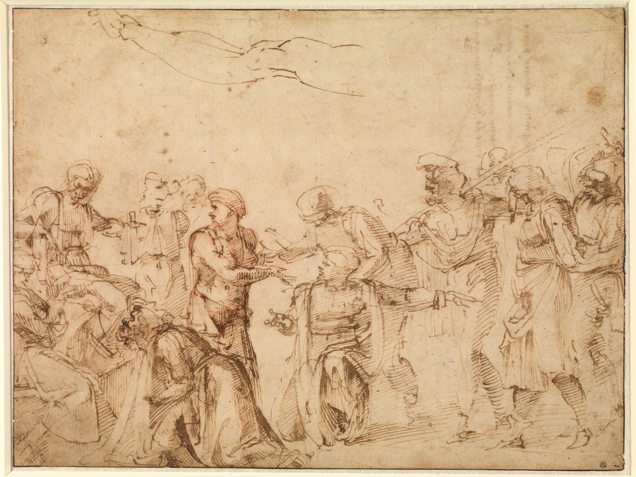 Chrystus przed Piłatem autorstwa Michelangelo Buonarroti