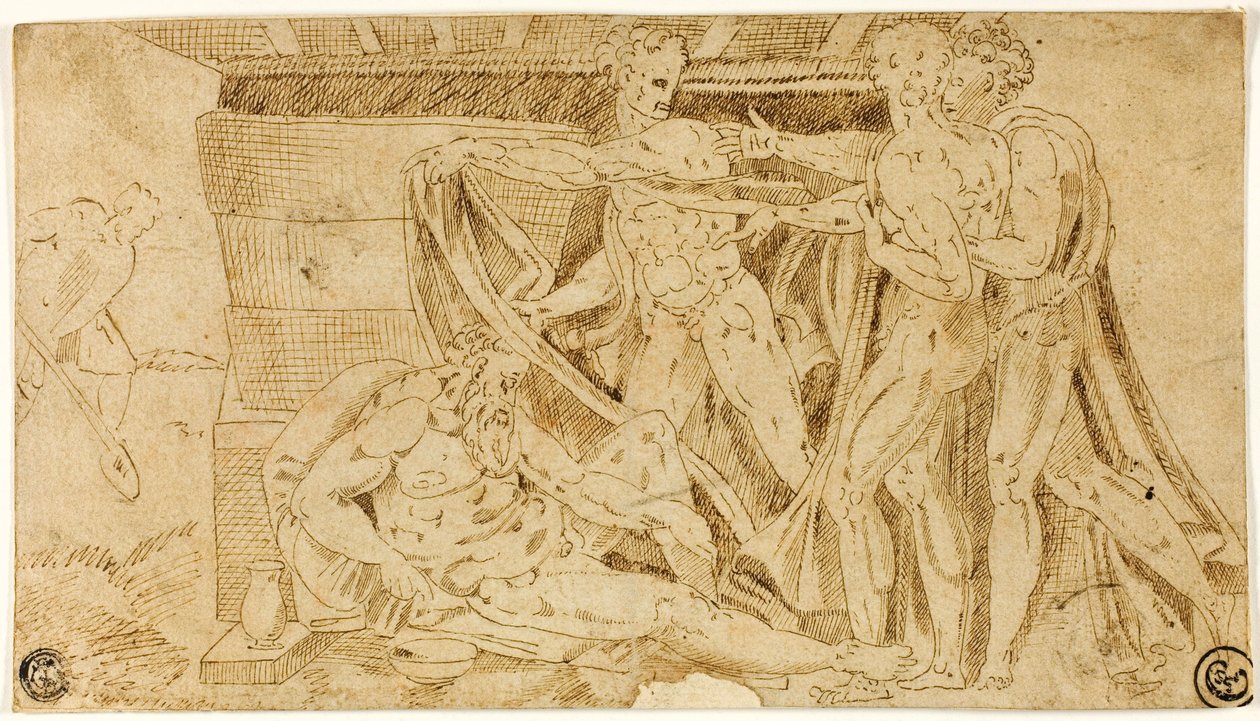Pijaństwo Noego autorstwa Michelangelo Buonarroti
