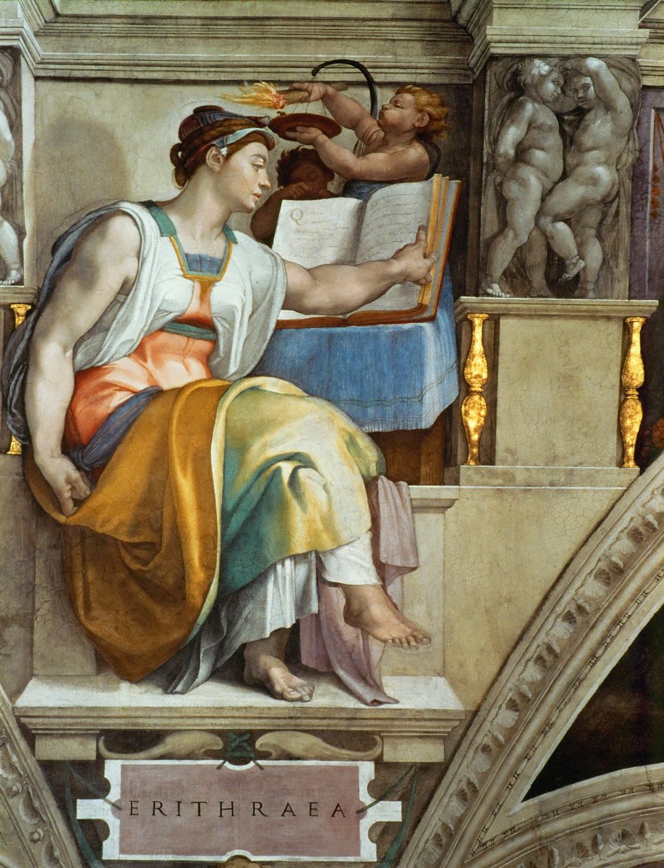 Erytrejska Sybilla autorstwa Michelangelo Buonarroti