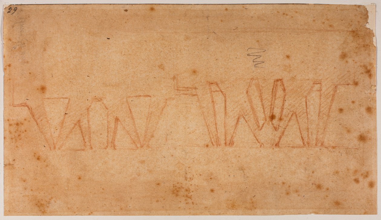 Plan wzmocnienia autorstwa Michelangelo Buonarroti