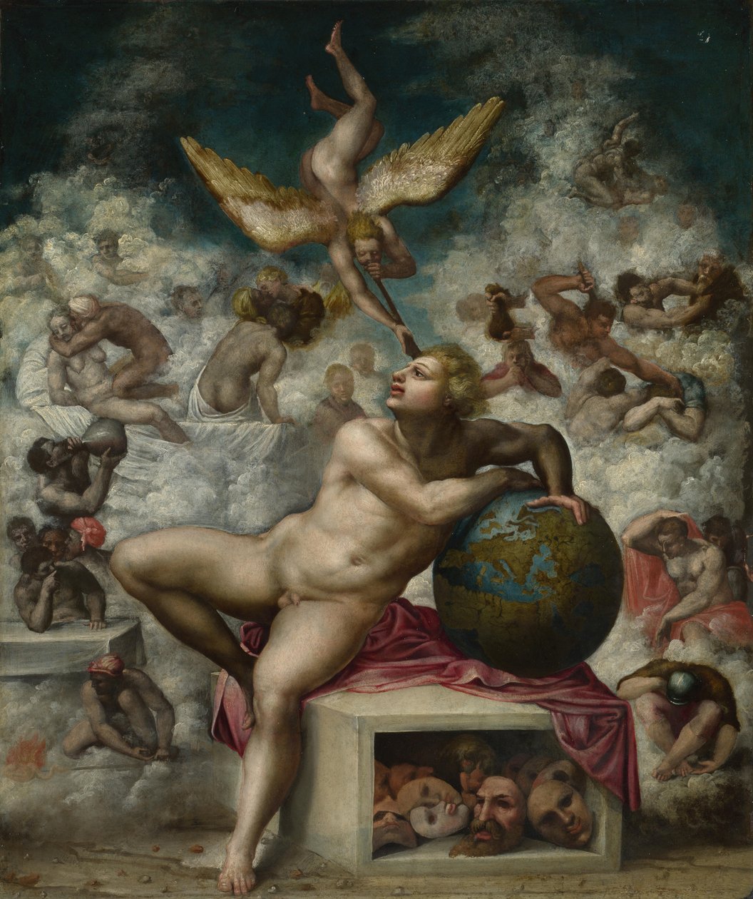 Sen o życiu ludzkim, po 1533 autorstwa Michelangelo Buonarroti