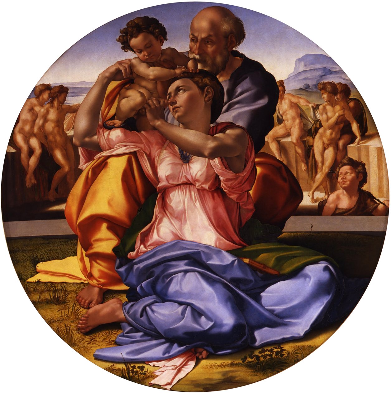 Święta Rodzina Doni Tondo autorstwa Michelangelo Buonarroti