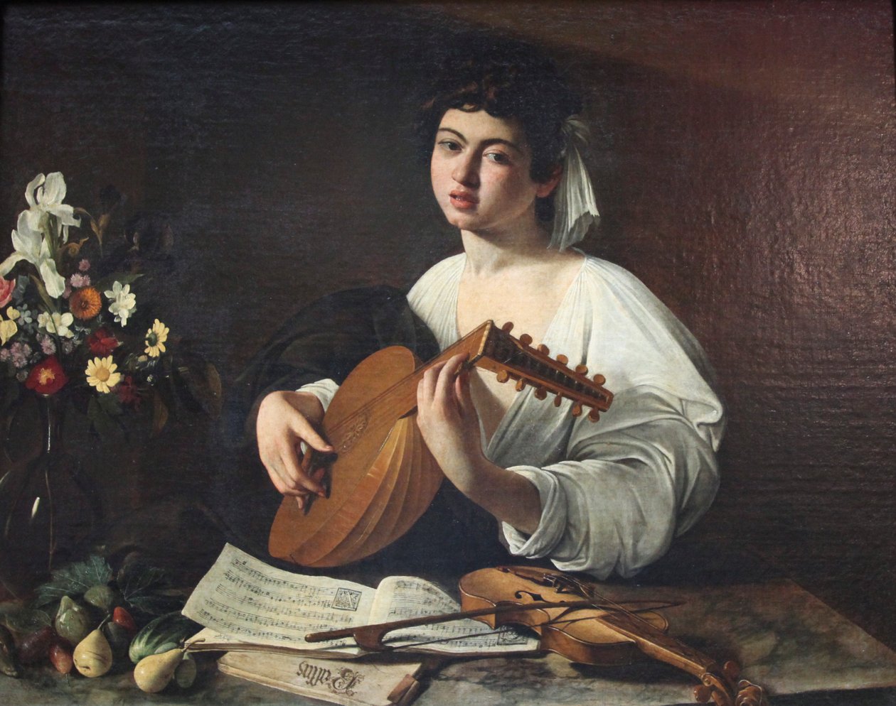 "Lutniarz", ok. 1595. autorstwa Michelangelo Caravaggio