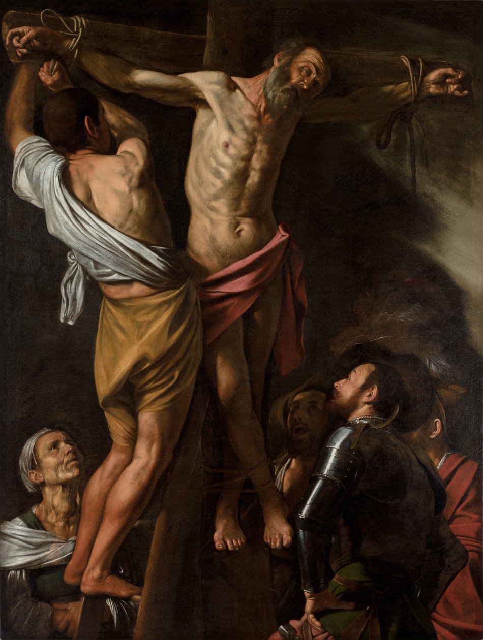 Ukrzyżowanie św. Andrzeja, XVII wiek. autorstwa Michelangelo Caravaggio