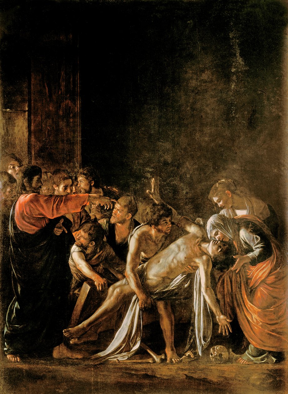 Лазарын амилалт (мөн 232098,94,95-ыг үзнэ үү)поли autorstwa Michelangelo Merisi Caravaggio