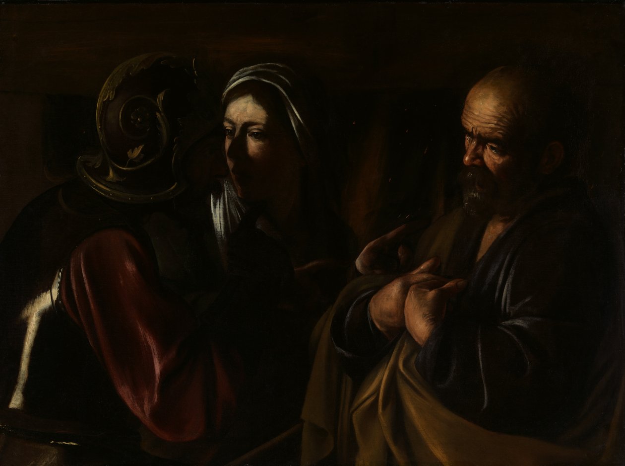 Odmowa św. Piotra, 1610. autorstwa Michelangelo Merisi Caravaggio