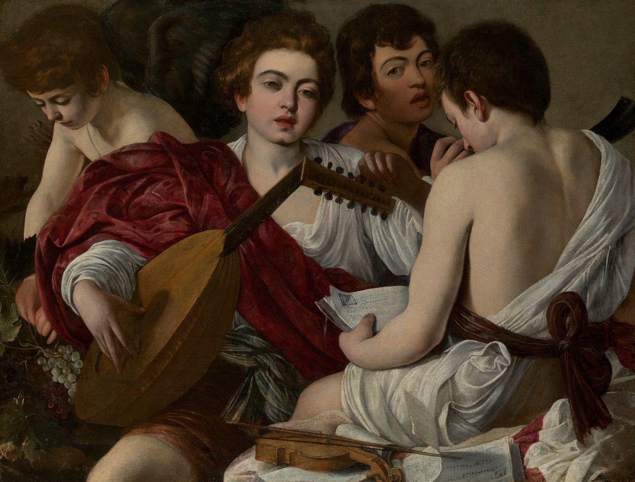 Muzycy, 1597. autorstwa Michelangelo Merisi Caravaggio