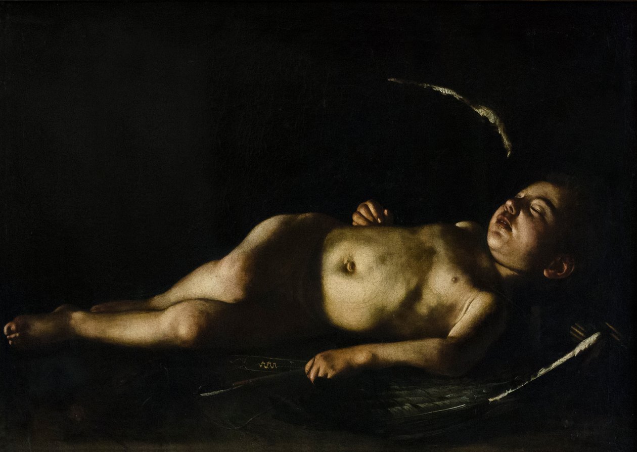 Śpiący Kupidyn autorstwa Michelangelo Merisi da Caravaggio