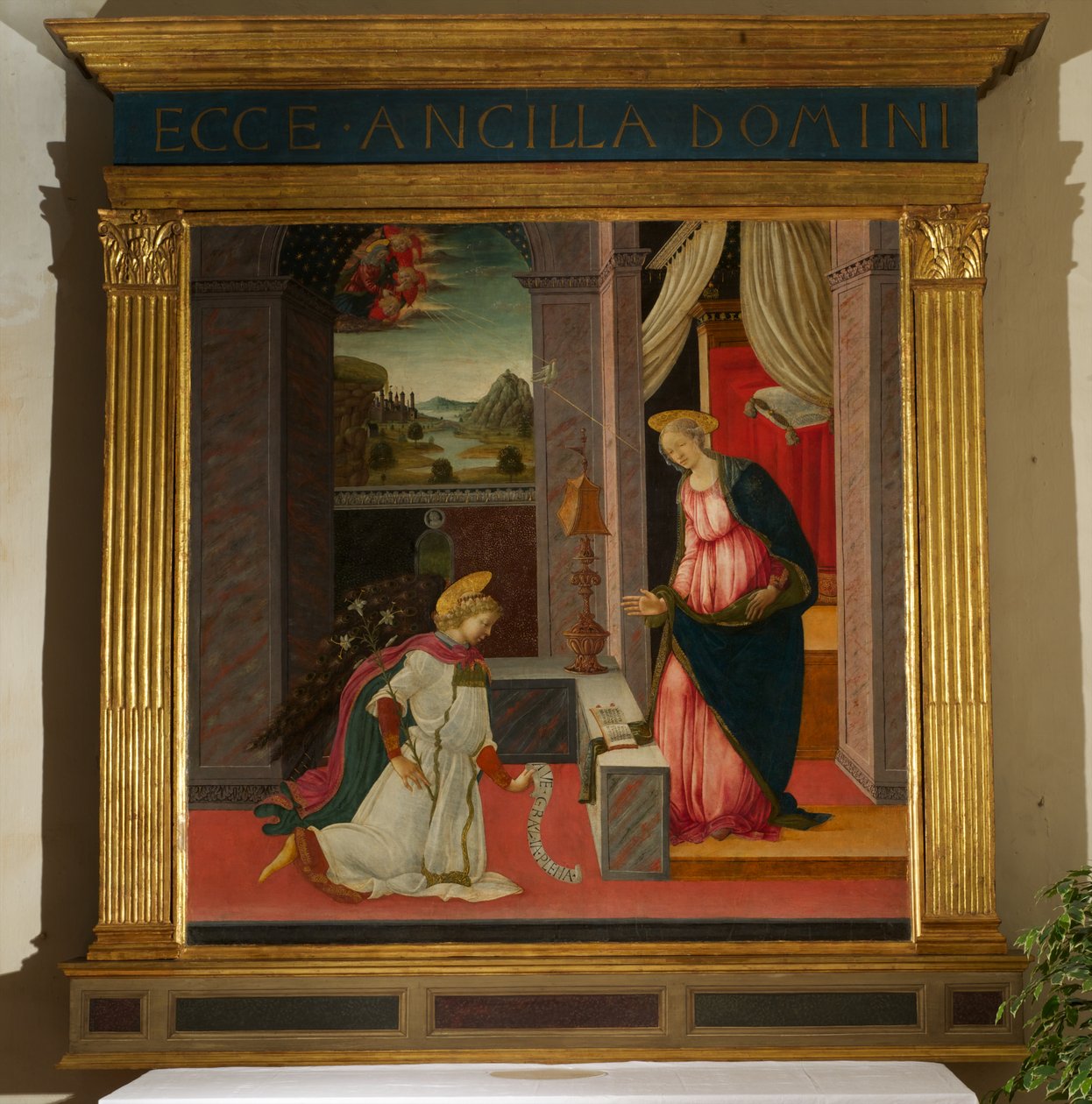 Zwiastowanie (tempera na drewnie) autorstwa Michele Ciampanti