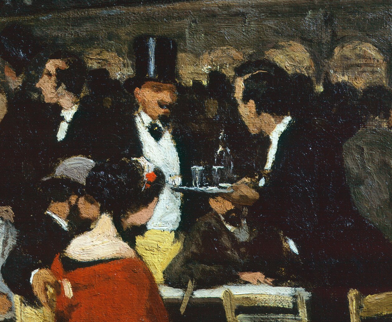 Piazza San Marco, Michele Cammarano, detal, 1869 autorstwa Michele Cammarano