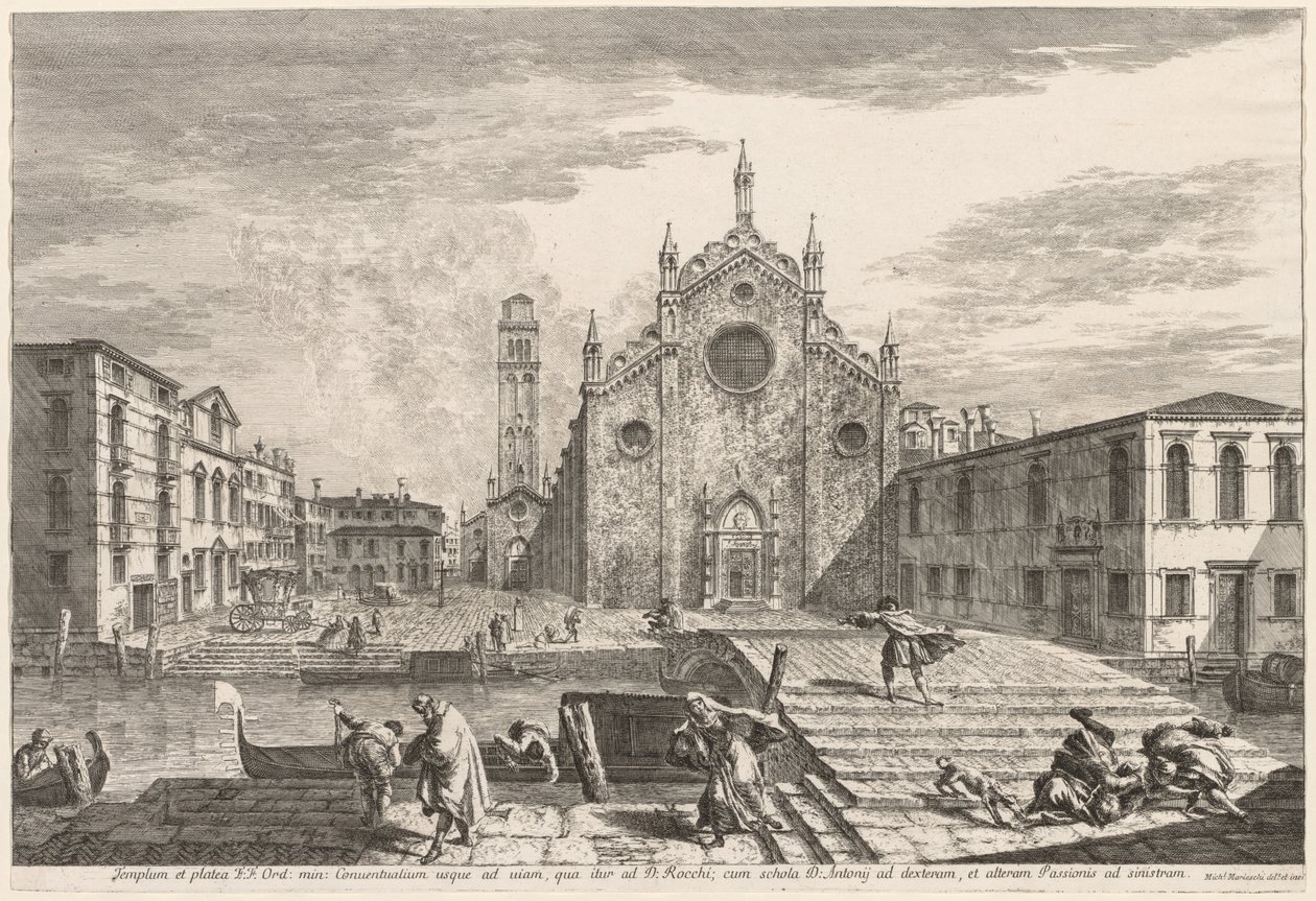 Widoki Wenecji: Campo dei Frari autorstwa Michele Marieschi