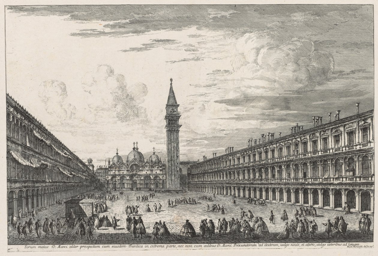 Widoki Wenecji: Piazza SAN. Marco autorstwa Michele Marieschi