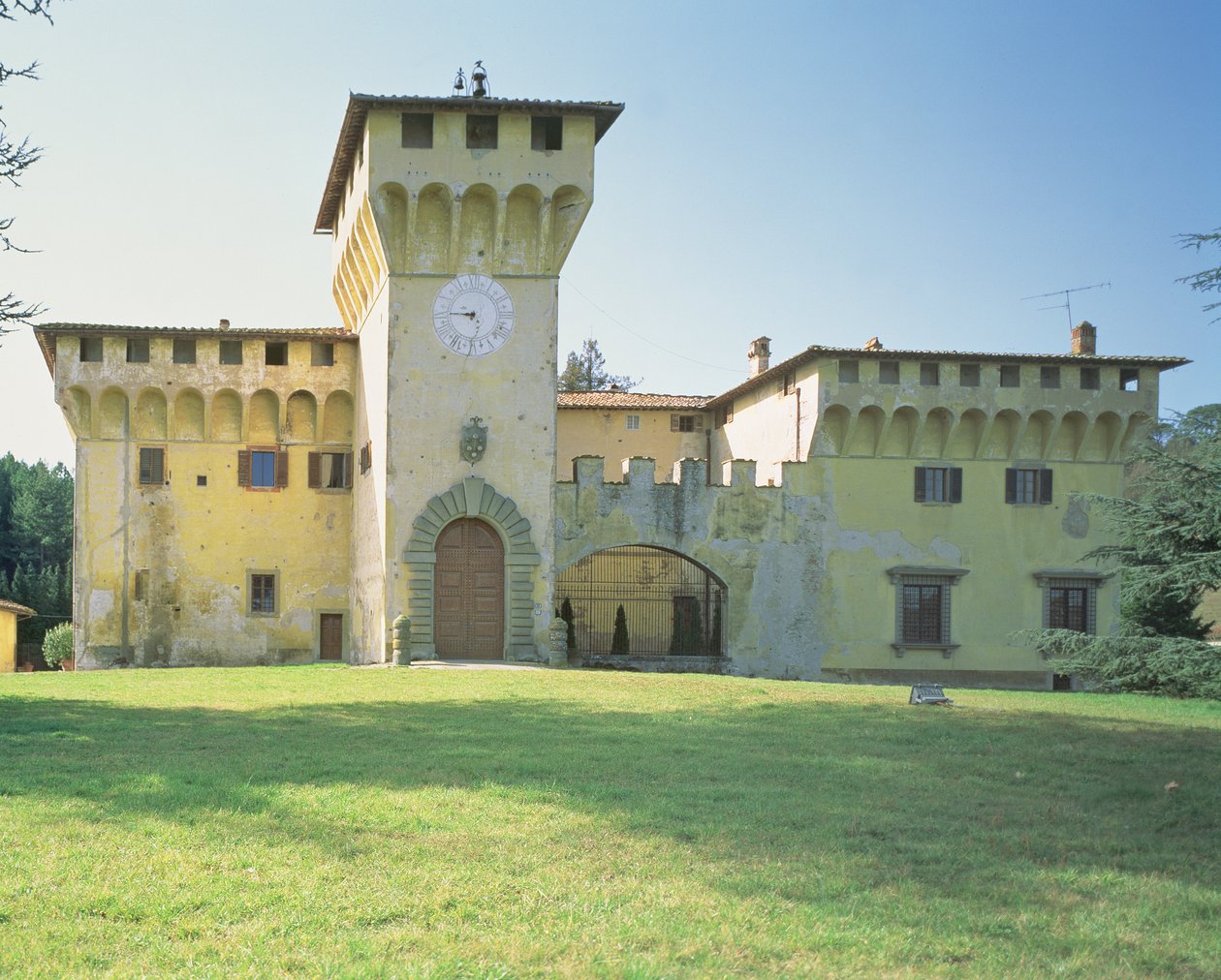 Villa Medicea Cafaggiolo, zaprojektowana dla Cosimo Il Vecchio (1389-1464) (patrz również 60455) autorstwa Michelozzo di Bartolommeo