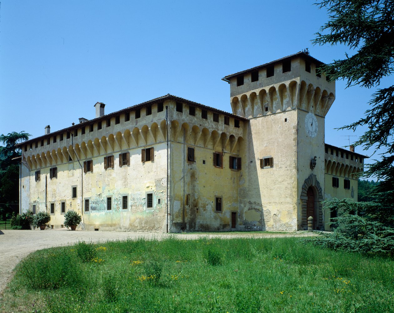 Villa Medicea di Cafaggiolo, początek 1451 r. autorstwa Michelozzo di Bartolommeo