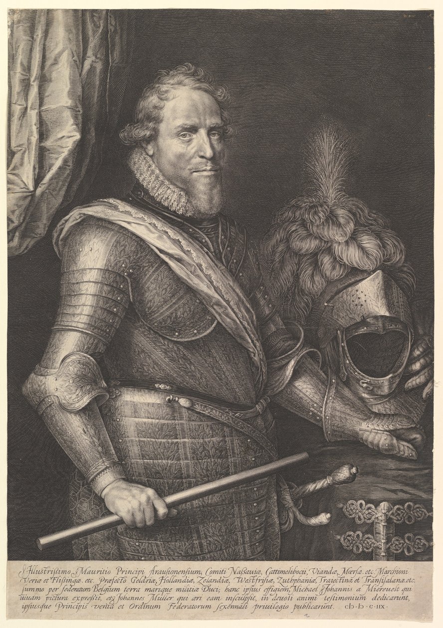 Książę Maurits of Orange, 1608. autorstwa Michiel Jansz van Miereveld