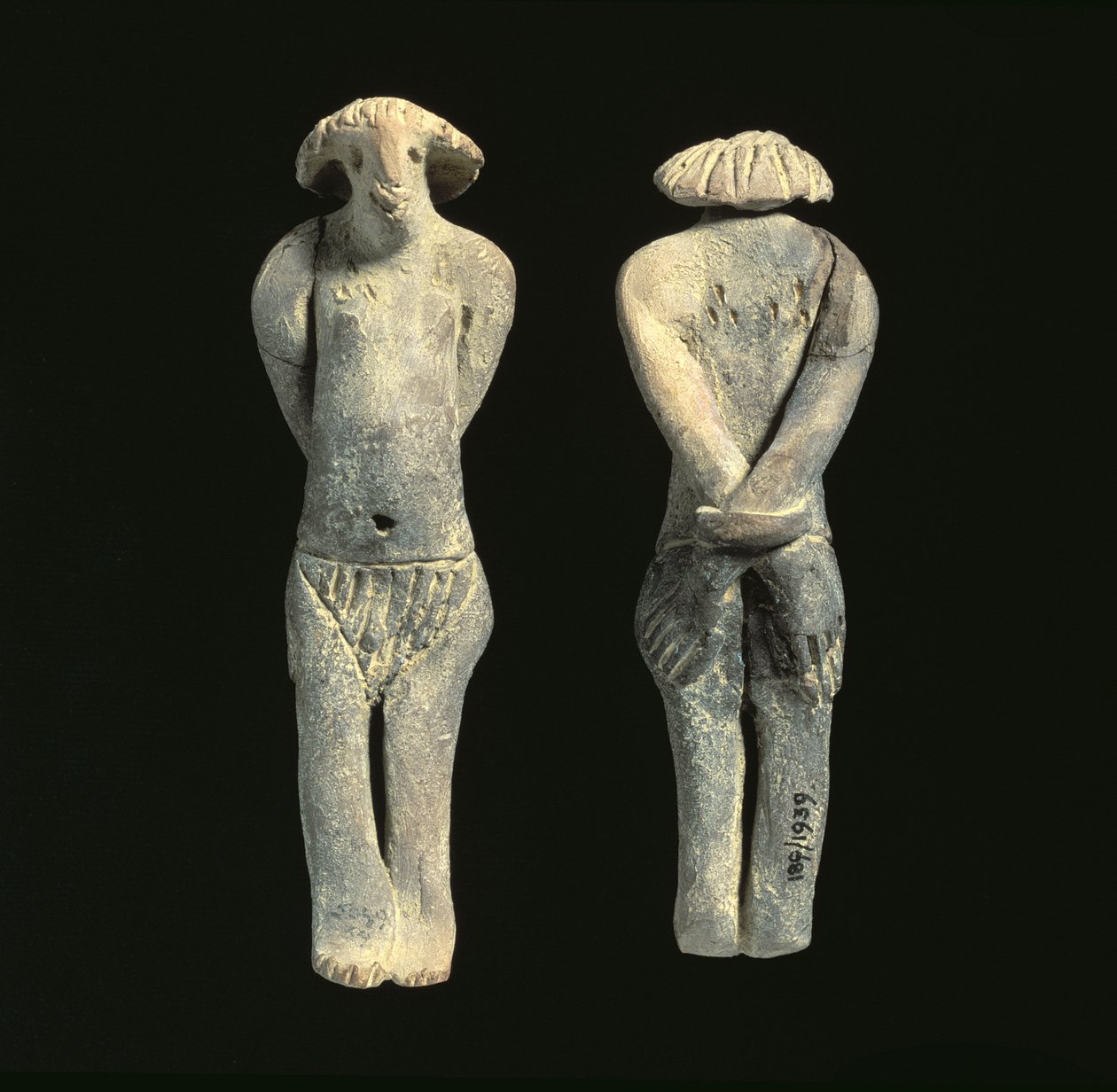 Statuetka kobiety związanej i nagiej, XII-XIII dynastia, ok. 1862-1648 p.n.e. (terakota) autorstwa Middle Kingdom Egyptian