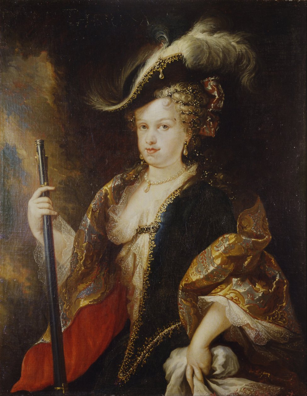 Maria Luisa Gabriela z Sabaudii, łowczyni autorstwa Miguel Jacinto Meléndez
