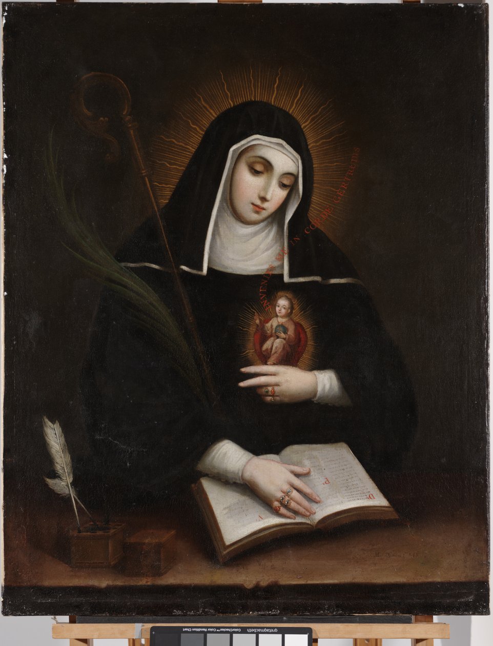 Święta Gertruda (Święta Gertruda) autorstwa Miguel Cabrera