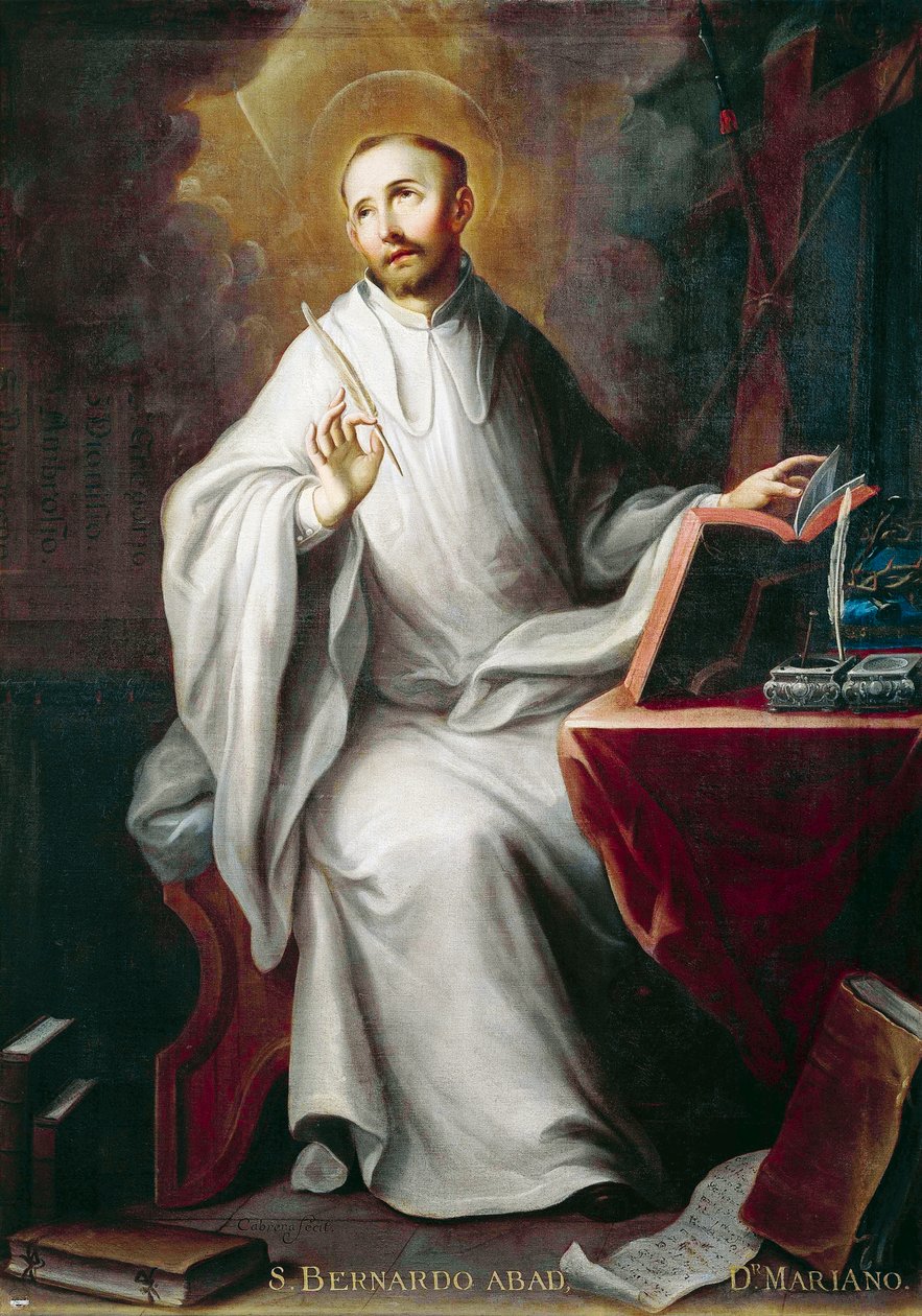 Św. Bernard, Miguel Cabrera (1695-1768) autorstwa Miguel Cabrera