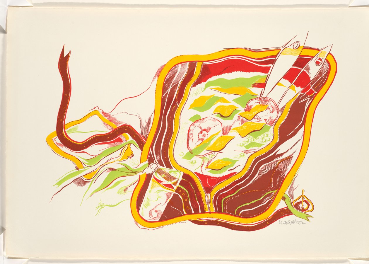Wiersz autorstwa Miguel Ángel Cárdenas (signed by artist)