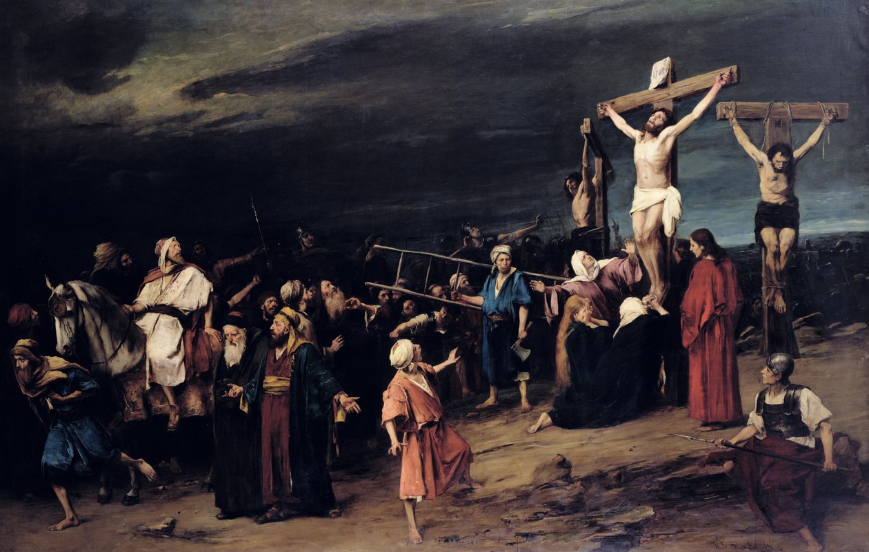 Chrystus na krzyżu, 1884 autorstwa Mihály Munkácsy