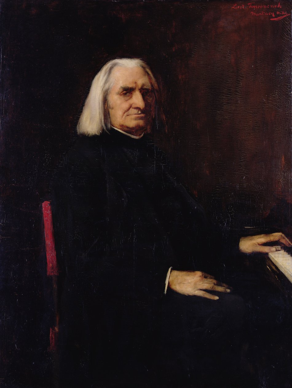 Portret Franciszka Liszta (1811-86) 1886 autorstwa Mihály Munkácsy