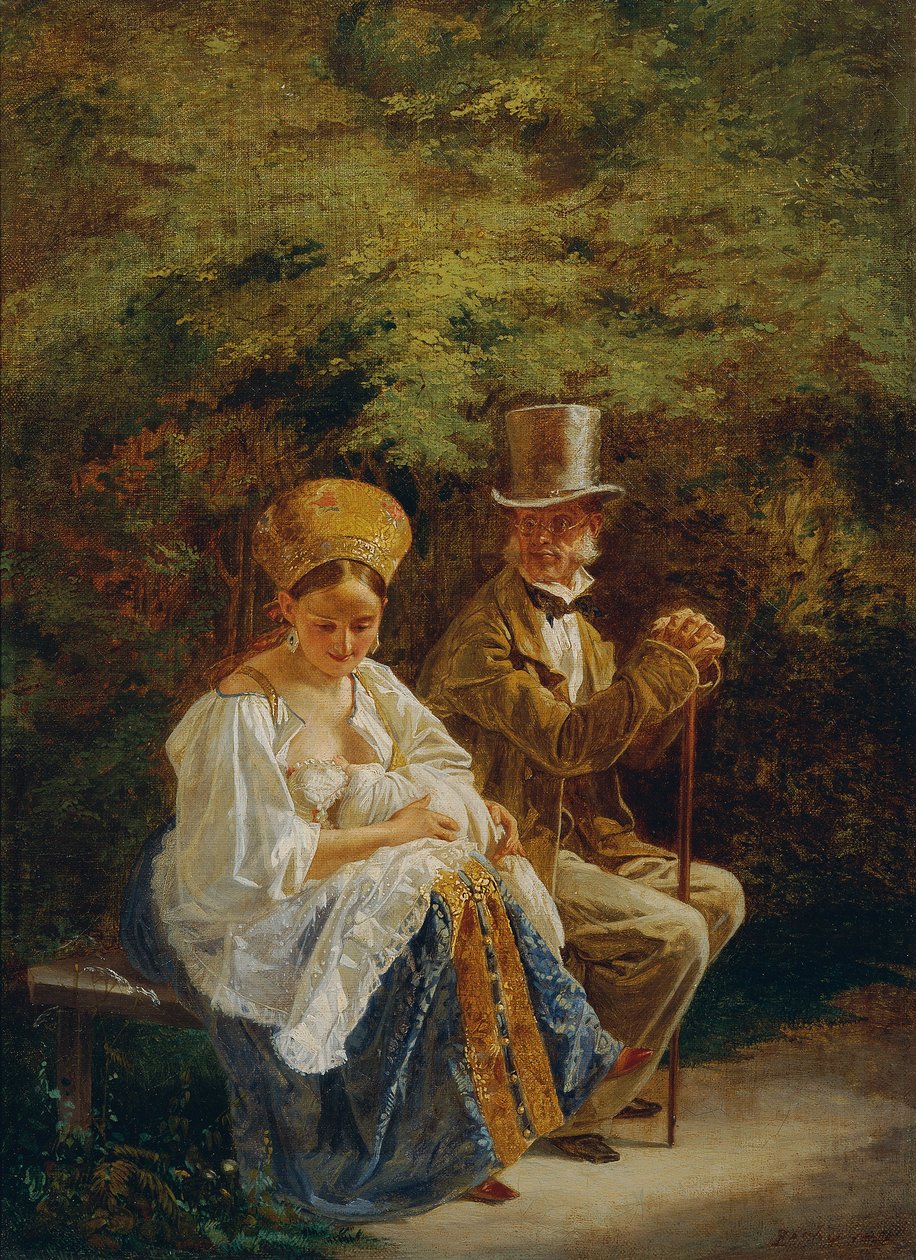 Stary kawaler, 1847-1849. autorstwa Mihály Zichy