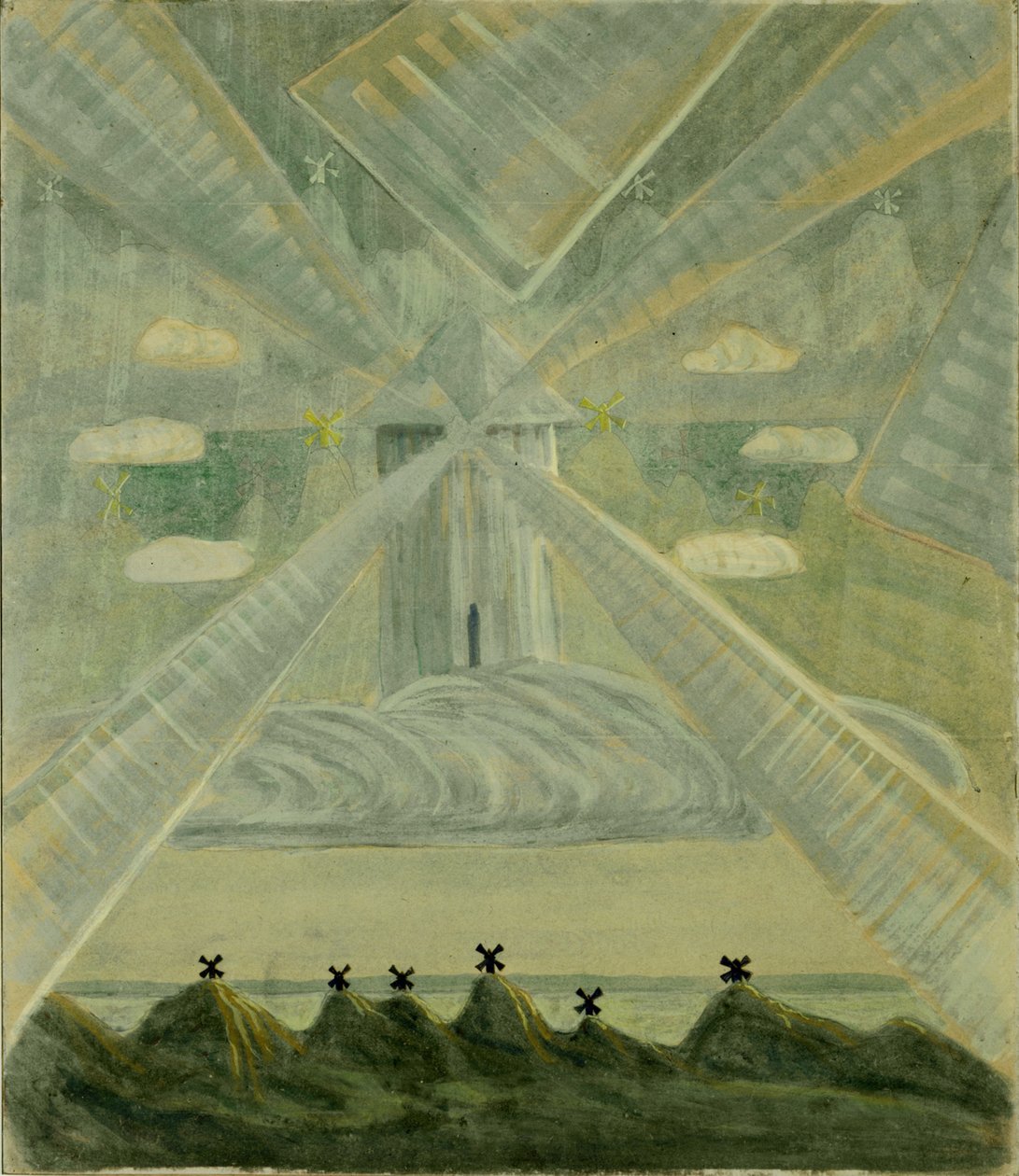 Andante Sonata II, 1907. autorstwa Mikalojus Konstantinas Čiurlionis