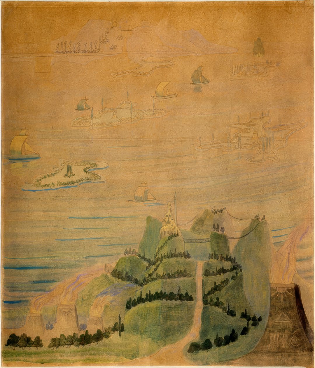 Allegro (Sonaty IV) autorstwa Mikalojus Konstantinas Čiurlionis