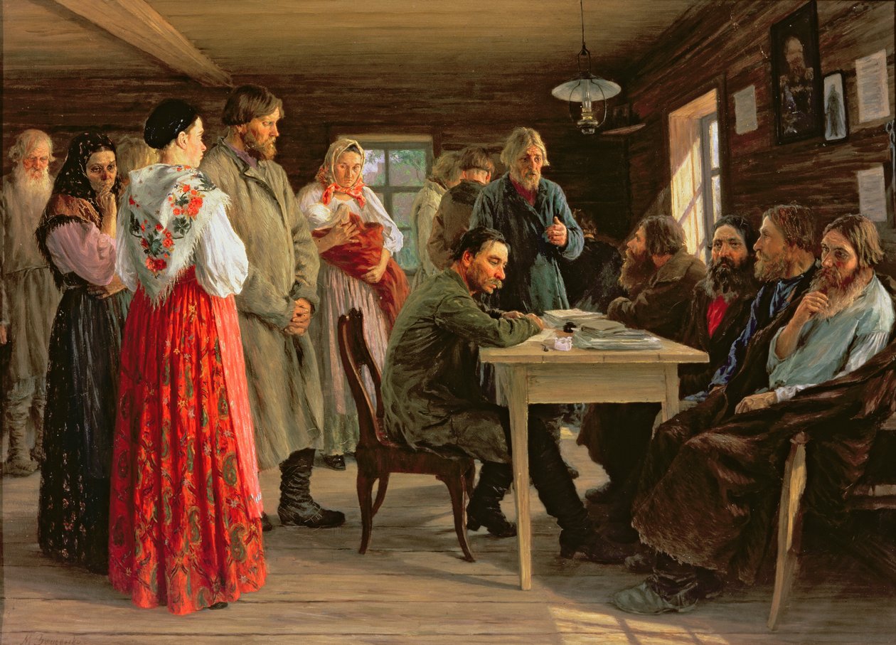 Sąd Rejonowy, 1888 r. autorstwa Mikhail Ivanovich Zoshchenko