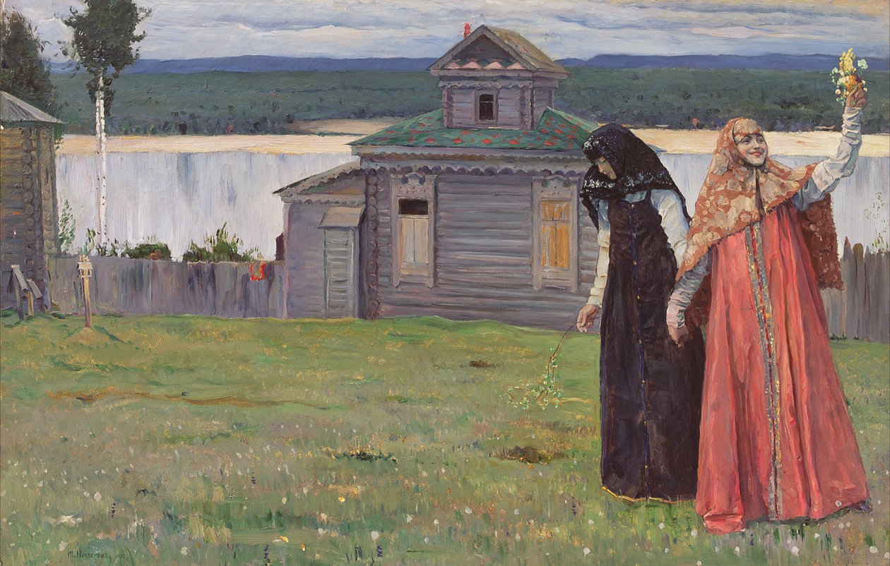 W zacisznym klasztorze, 1915 autorstwa Mikhail Vasilievich Nesterov
