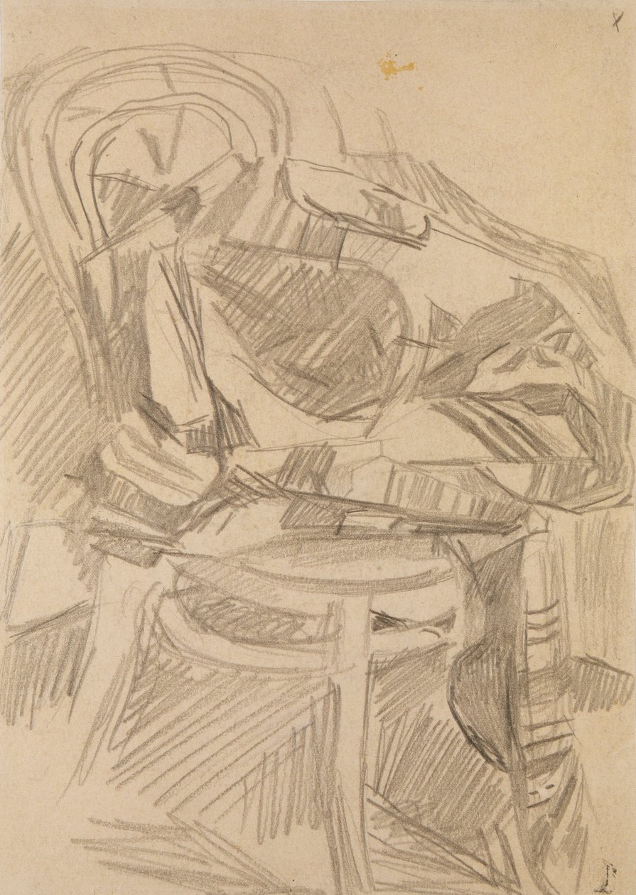 Pled na krześle, 1904 autorstwa Mikhail Aleksandrovich Vrubel