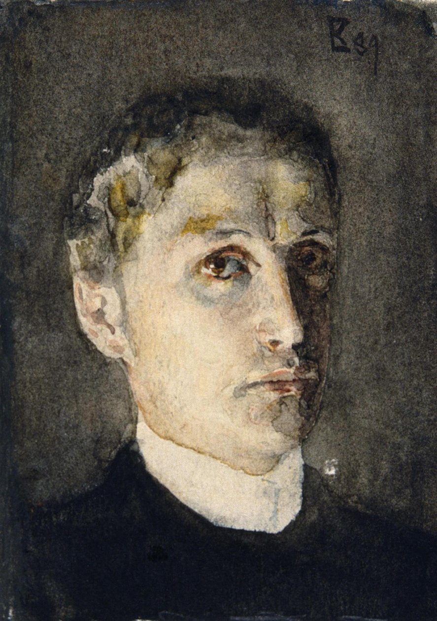 Autoportret, 1889 autorstwa Mikhail Aleksandrovich Vrubel