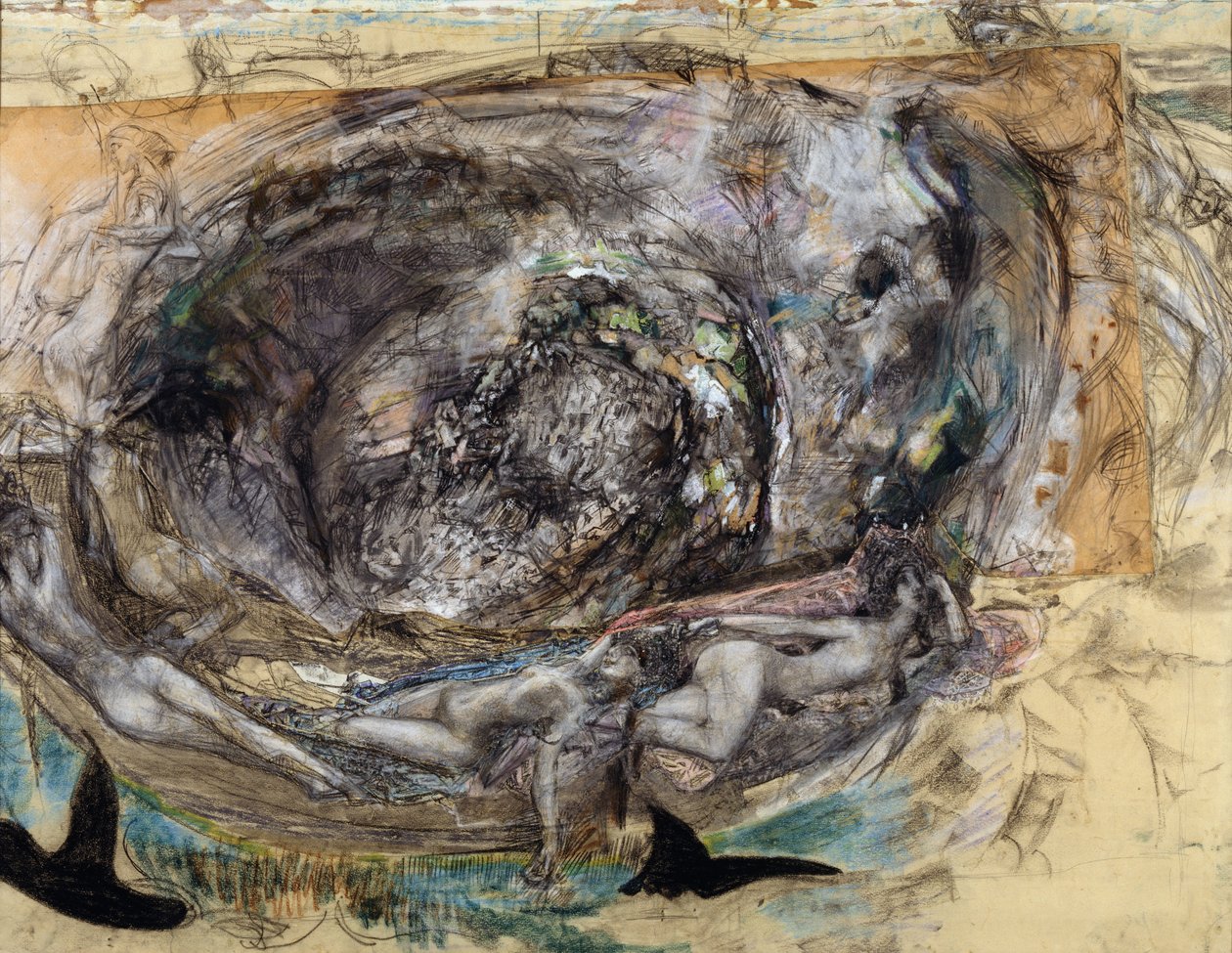Cienie laguny, 1905 autorstwa Mikhail Aleksandrovich Vrubel